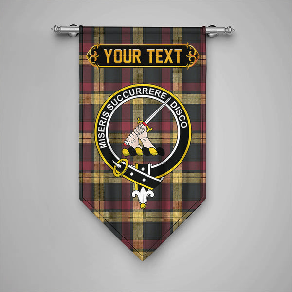 MacMillan Weathered Clan Badge Tartan Gonfalon Personalize