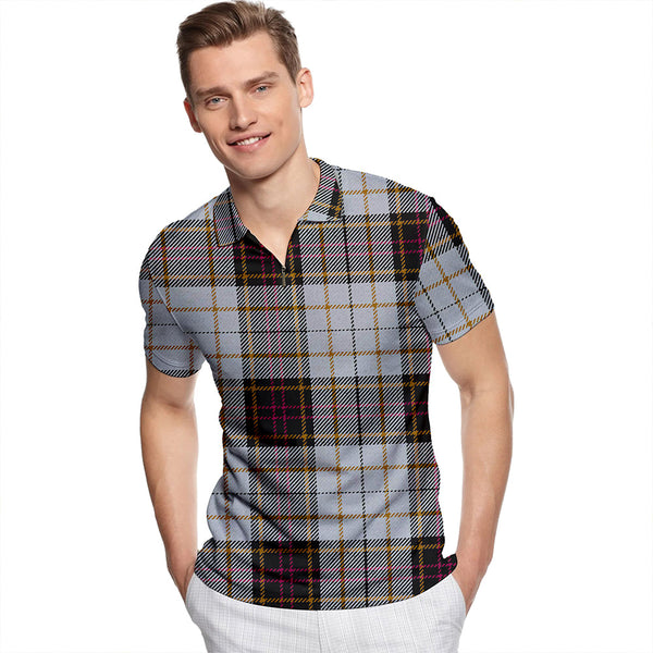 MacMillan #3 Modern Tartan Classic Lapel Zip Short Sleeve Polo
