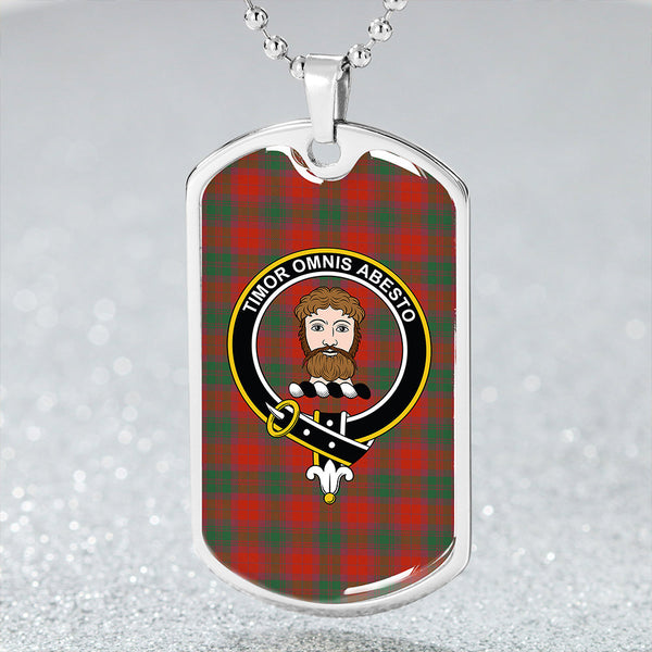 MacNab Ancient Clan Badge Classic Tartan Dog Tag Necklace