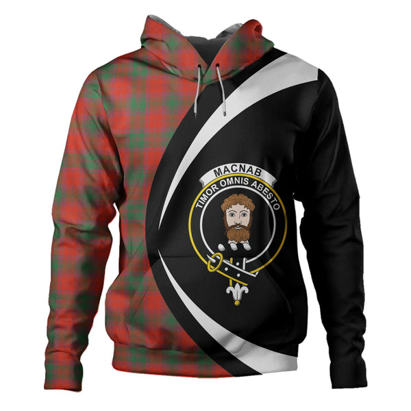 MacNab Ancient Clan Badge Tartan Hoodie Circle Style