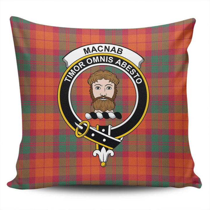 MacNab Ancient Tartan Classic Crest Pillow Cover