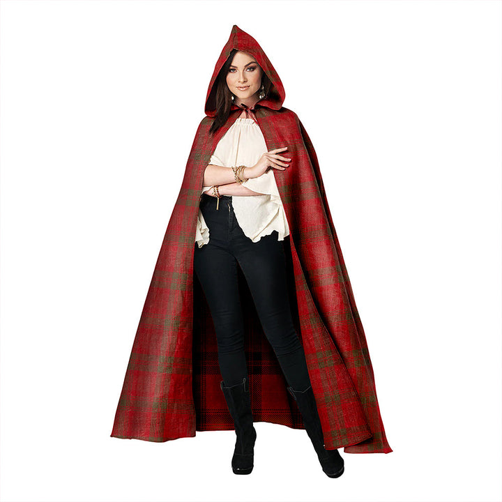 MacNab Weathered Clan Badge Tartan Hooded Cloak