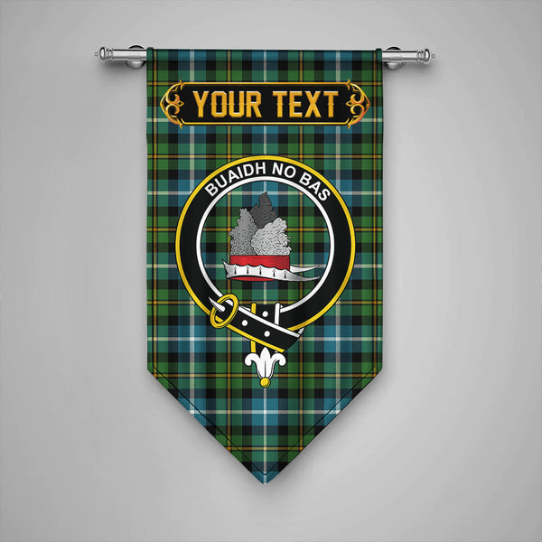 MacNeil of Barra (MacNeil/MacNeill) Ancient Clan Badge Tartan Gonfalon Personalize