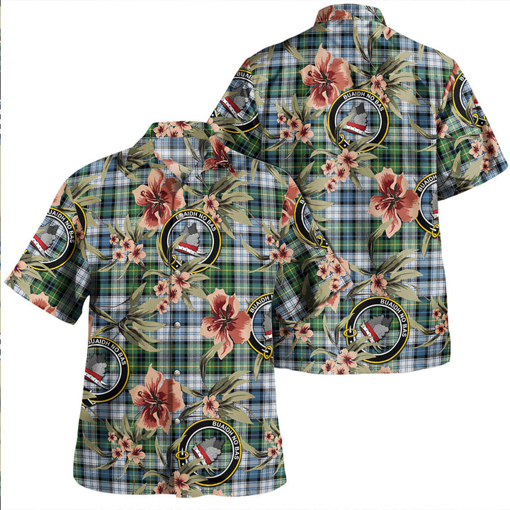 MacNeil of Barra (MacNeil/MacNeill) Paton Dress Ancient Clan Badge Tartan Aloha Hawaiian Shirt Tropical Old Style