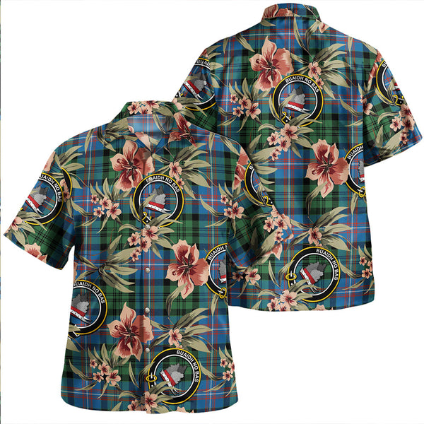 MacNeil of Colonsay (MacNeil of Barra of Colonsay) (Highland Society of London) Ancient Clan Badge Tartan Aloha Hawaiian Shirt Tropical Old Style