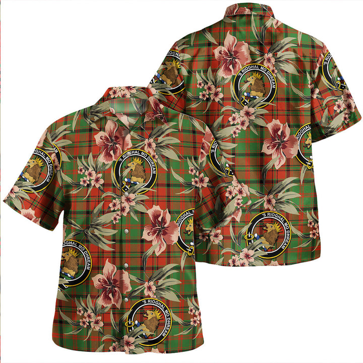 MacNeish Ancient Clan Badge Tartan Aloha Hawaiian Shirt Tropical Old Style