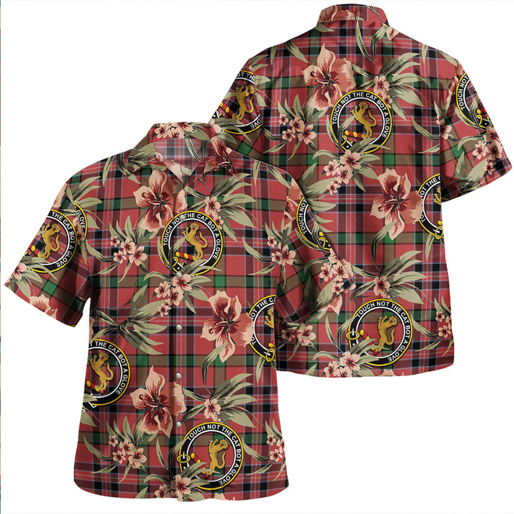 MacNiven Ancient Clan Badge Tartan Aloha Hawaiian Shirt Tropical Old Style
