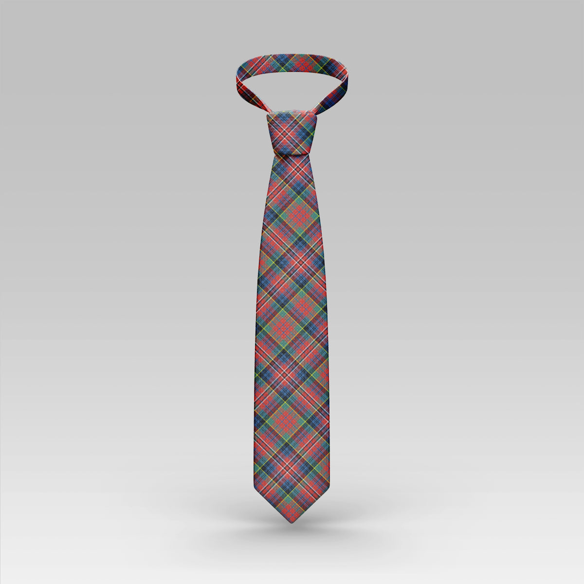 MacPherson Ancient Tartan T-Shirt Half of Me - Cross Style