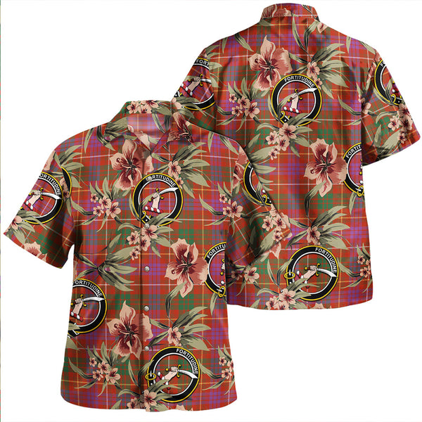 MacRae of Inverinate Ancient Clan Badge Tartan Aloha Hawaiian Shirt Tropical Old Style