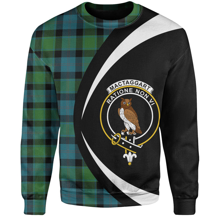 MacTaggart Ancient Clan Badge Tartan Sweatshirt Circle Style Personalized