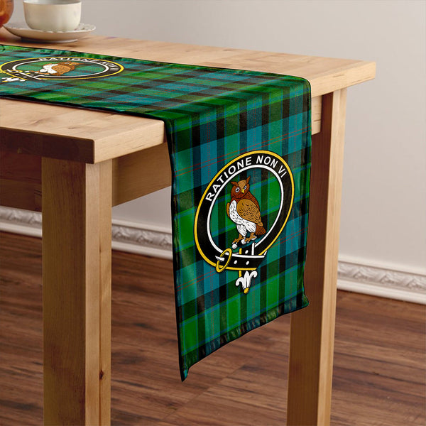 MacTaggart Ancient Clan Badge Tartan Table Runner