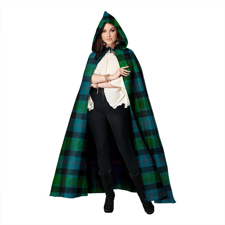 MacTaggart Ancient Clan Badge Tartan Hooded Cloak