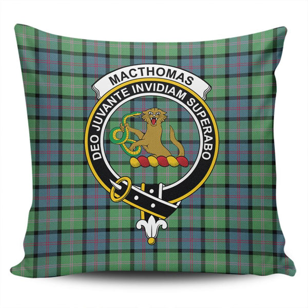 MacThomas Ancient Tartan Classic Crest Pillow Cover