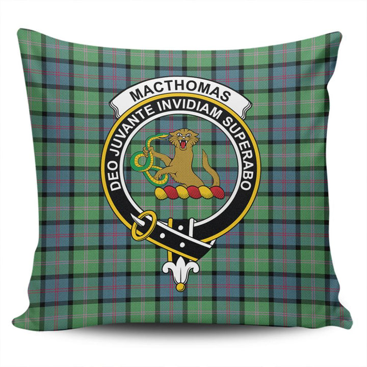 MacThomas Ancient Tartan Classic Crest Pillow Cover