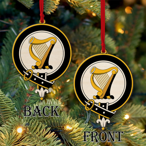 MacWhirter Clan Badge Wood Acrylic Ornament