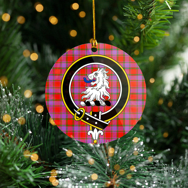 Mair Ancient Clan Badge Tartan Plastic Christmas Ornaments