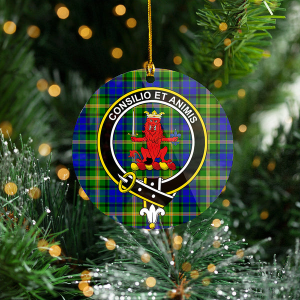 Maitland Clan Badge Tartan Plastic Christmas Ornaments