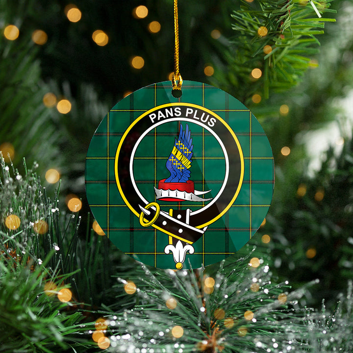 Marr Modern Clan Badge Tartan Plastic Christmas Ornaments
