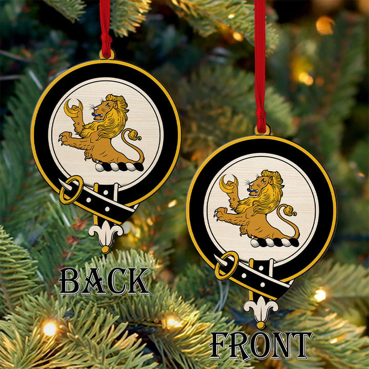 Martin Clan Badge Wood Acrylic Ornament