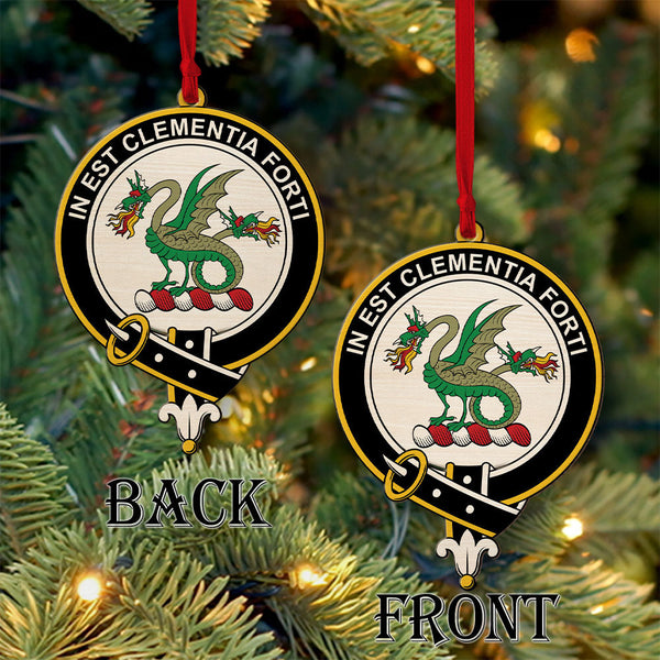 Maule Clan Badge Wood Acrylic Ornament