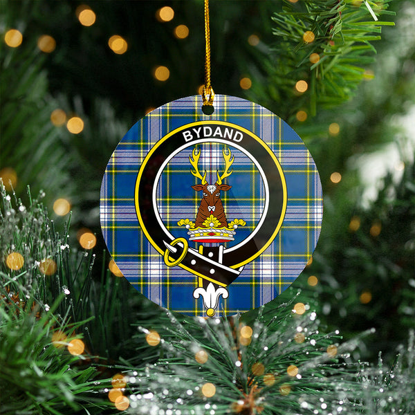 Maver Dress Modern Clan Badge Tartan Plastic Christmas Ornaments
