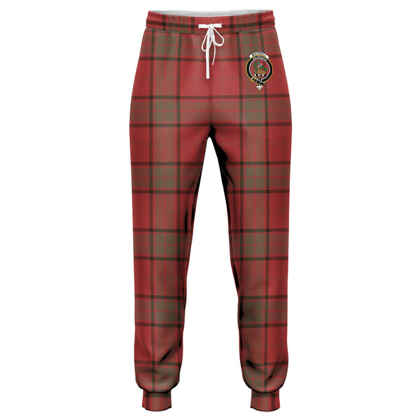 Maxwell Weathered Clan Badge Tartan Jogger Pants