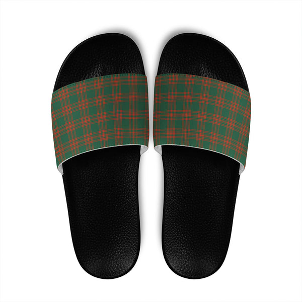 Menzies Green Ancient Tartan Classic Slide Sandals