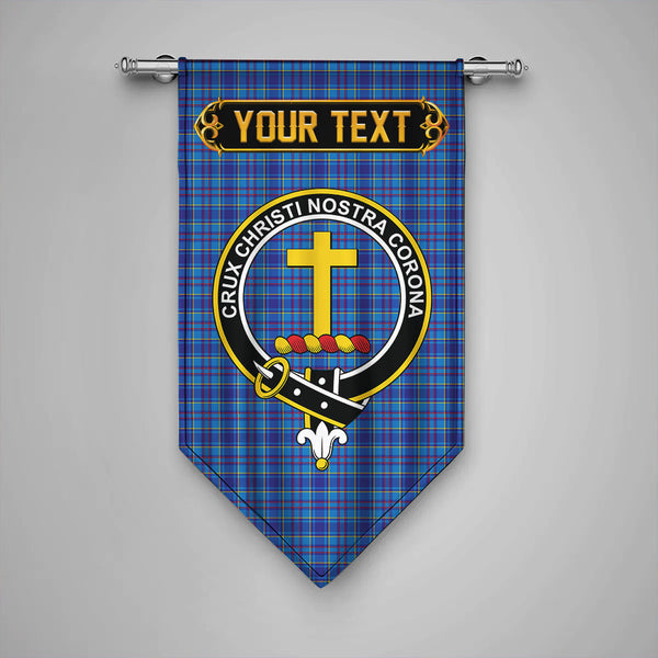 Mercer Modern Clan Badge Tartan Gonfalon Personalize