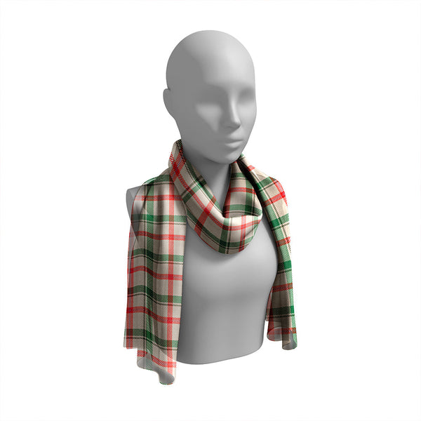 Miss MacDougal (Personal) (MacLeod Arisaid) Ancient Tartan Classic Silk Habotai Long Scarf