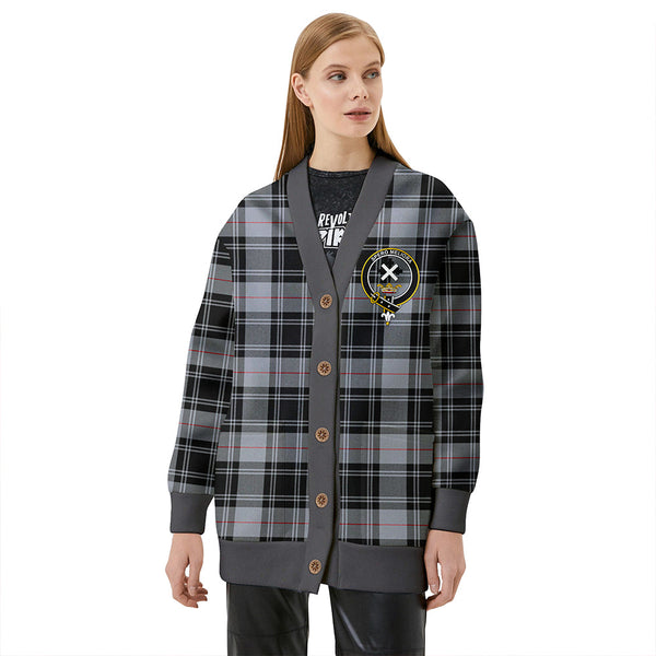Moffat Modern Clan Badge Tartan V-neck Cardigan