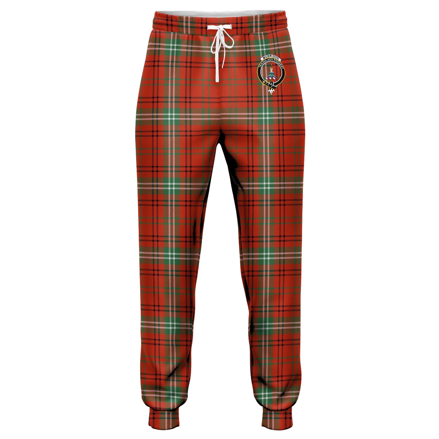 Farquharson Weathered Tartan Crest Jogger Sweatpants - Alba Celtic Style main image 1