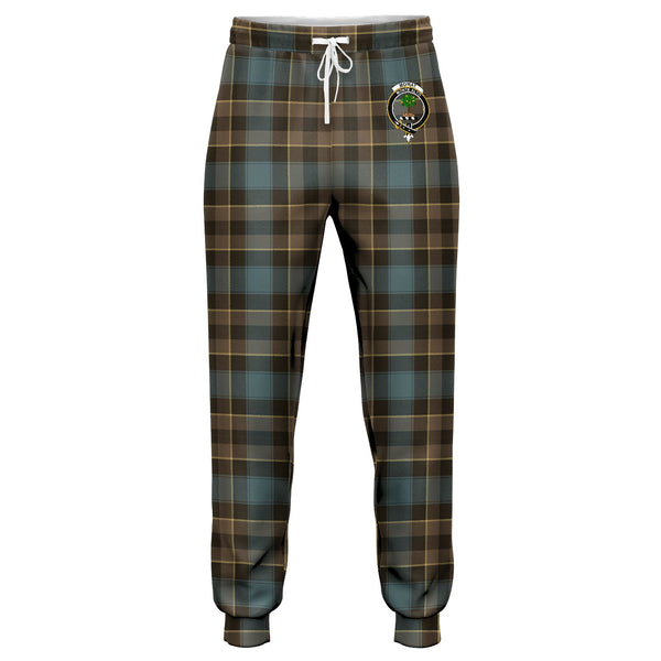 Mowat Weathered Clan Badge Tartan Jogger Pants
