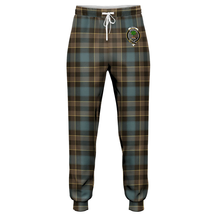 Mowat Weathered Clan Badge Tartan Jogger Pants