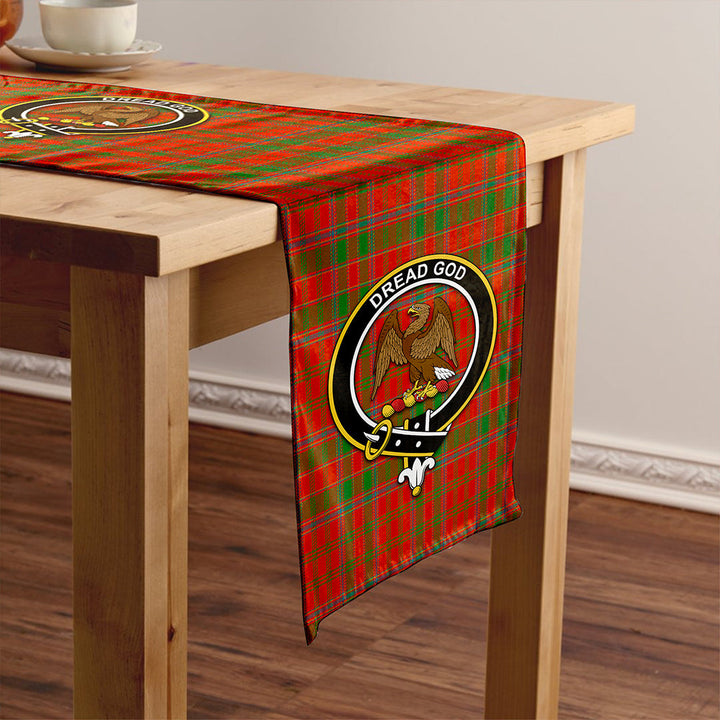 Munro (Logan) Ancient Clan Badge Tartan Table Runner