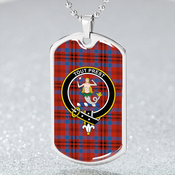 Murray of Abercairney James #2 (Murray of Abercairney; James #2) Ancient Clan Badge Classic Tartan Dog Tag Necklace