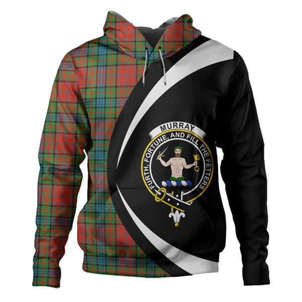 Murray of Atholl Red Dress (Murray of Atholl; Red Dress) Ancient Clan Badge Tartan Hoodie Circle Style