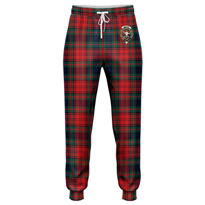 Murray of Atholl Red Dress (Murray of Atholl; Red Dress) Modern Clan Badge Tartan Jogger Pants