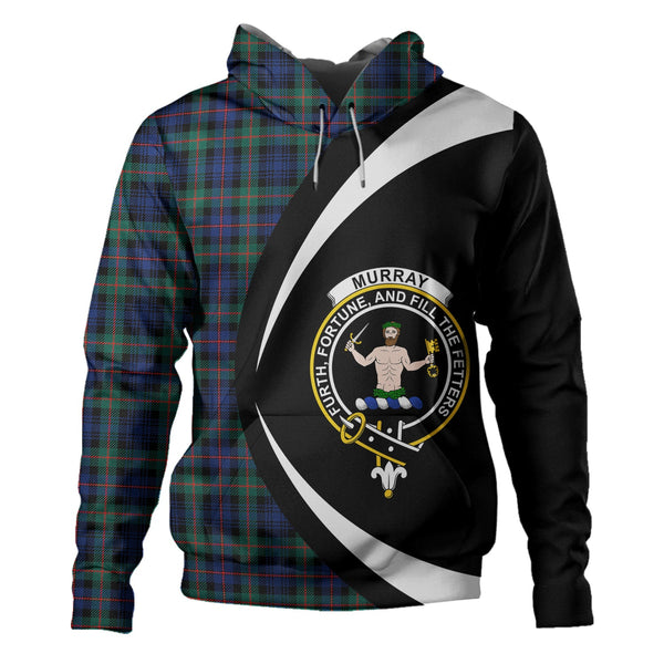 Murray of Atholl (Murray) Modern Clan Badge Tartan Hoodie Circle Style