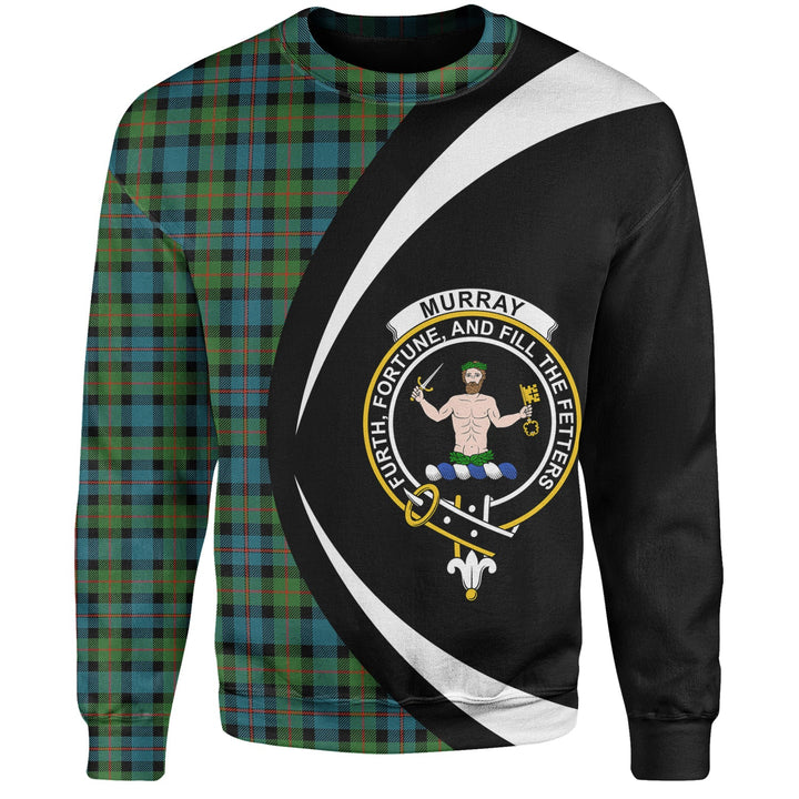 Murray of Atholl variation (Murray of Atholl; variation) Ancient Clan Badge Tartan Sweatshirt Circle Style Personalized