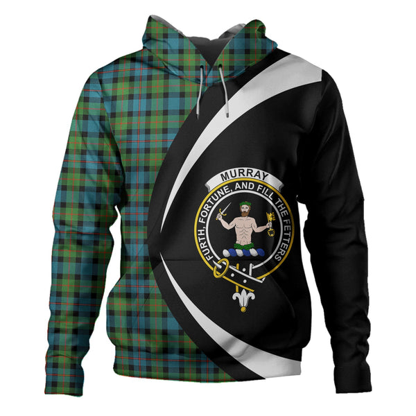 Murray of Atholl variation (Murray of Atholl; variation) Ancient Clan Badge Tartan Hoodie Circle Style