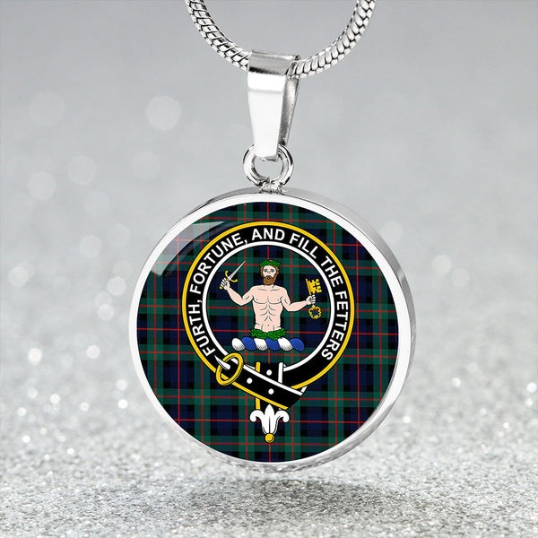 Murray of Atholl variation (Murray of Atholl; variation) Modern Clan Badge Tartan Classic Circle Necklace
