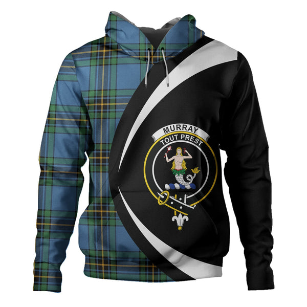 Murray of Elibank Ancient Clan Badge Tartan Hoodie Circle Style