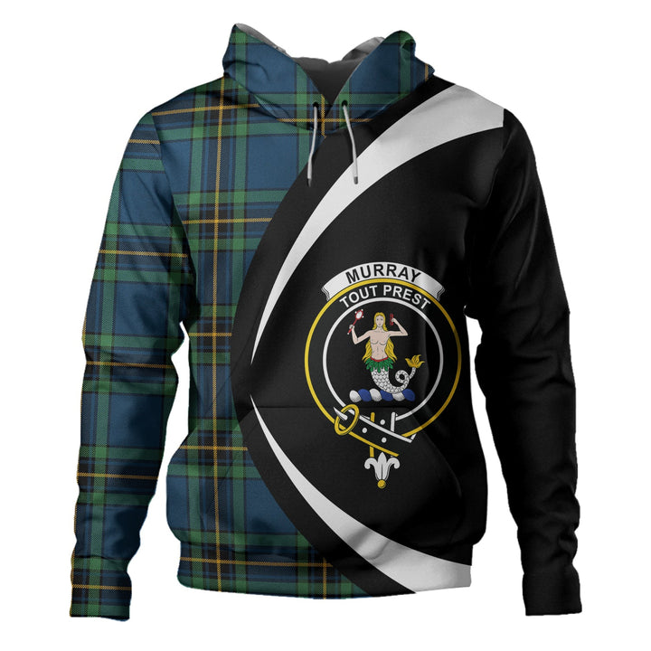 Murray of Elibank Modern Clan Badge Tartan Hoodie Circle Style