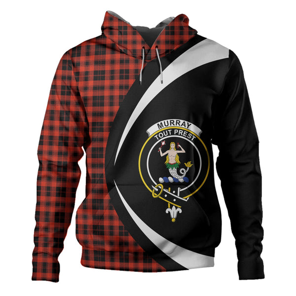 Murray of Ochtertyre Ancient Clan Badge Tartan Hoodie Circle Style
