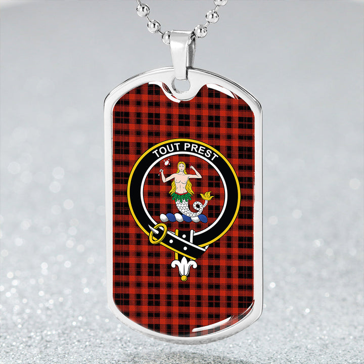 Murray of Ochtertyre Ancient Clan Badge Classic Tartan Dog Tag Necklace