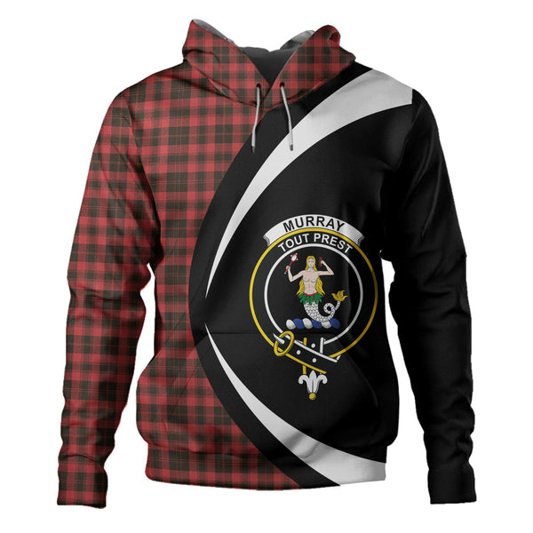 Murray of Ochtertyre Weathered Clan Badge Tartan Hoodie Circle Style