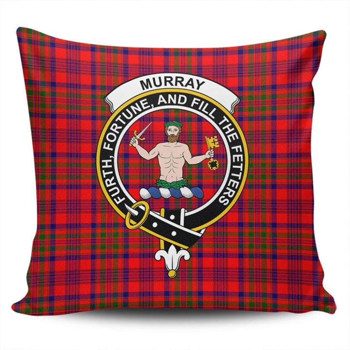 Murray of Tulloch Modern Tartan Classic Crest Pillow Cover