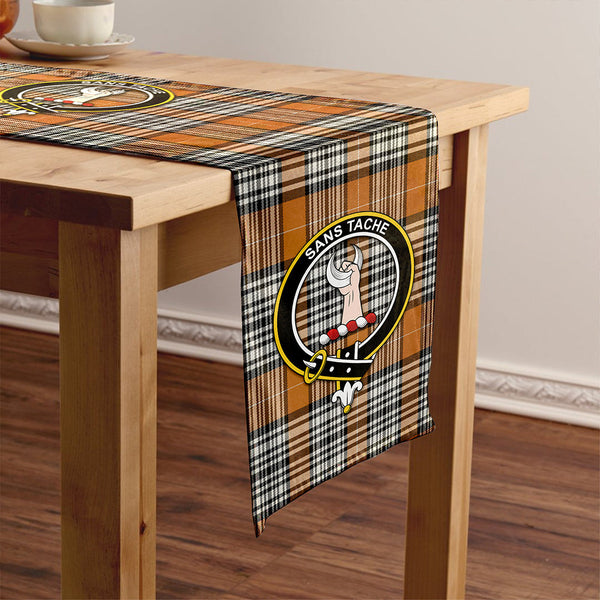Napier Rose Modern Clan Badge Tartan Table Runner