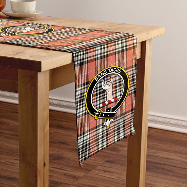Napier Rose Weathered Clan Badge Tartan Table Runner