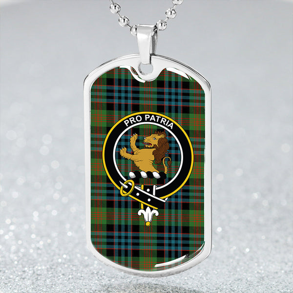 Newlands (Walker Newlands) Ancient Clan Badge Classic Tartan Dog Tag Necklace